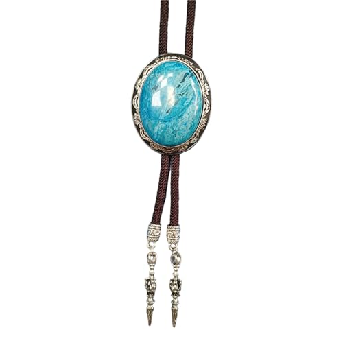 Fahoujs Herren Western Bolotie Mit Einzigartiger Ovaler Form Stein Anhänger Hemdkragen Kette Verstellbares Kabel Krawatte Schmuck Halskette Fahoujs Herren Western Bolotie Mit Einzigartiger Ovaler Form Stein Anhänger Hemdkragen Kette Verstellbares Kabel Krawatte Schmuck Halskette von Fahoujs