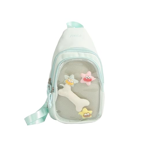 Fahoujs Itabagbag Crossbody Rucksack Clear Itabag Slings Bags Damen Itabag Bag Handtasche Tasche Satchel Für Frauenanime Displayschlollen Tasche von Fahoujs