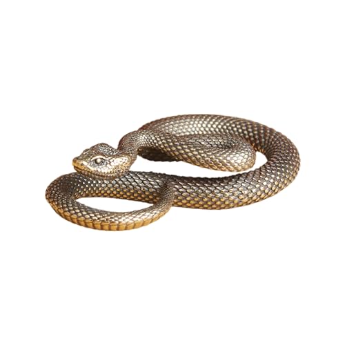 Fahoujs Kleine Messing Schlange Figur Antike Miniatur Schlüsselbund Anhänger Für Desktop Dekoration Und Beutelanhänger Verwendung von Fahoujs