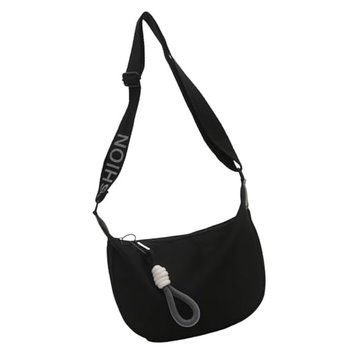 Fahoujs Knödel Taschen Freizeit Handtasche Satcel Canvas Schultertasche Mit Einfachen Zugangstaschen Für Reisen Und Alltägliche Outfits Crossbody Geldbörse von Fahoujs