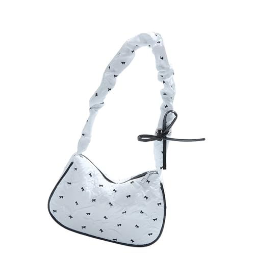 Fahoujs Lässige Alltags Umhängetasche Geräumiger Faches Stylisches Accessoire Achselgrundstück Für Schulbüro Oder Tägliche Nutzung Der Trendigen Bögen Von Frauen Satchel von Fahoujs