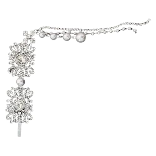 Fahoujs Legierung Und Perlen Haarnadel Mit Quasten Strasssteine Perlen Haare Haarteil Für Braut Mode Enthusiasten Party Haarschmuck von Fahoujs