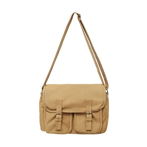 Fahoujs Messenger Bags Mode Frauen Leinwand Umhängetaschen Für Jugendliche Japanische Stil Großer Kapazität Crossbody Tasche Mode Japanische Handtasche von Fahoujs