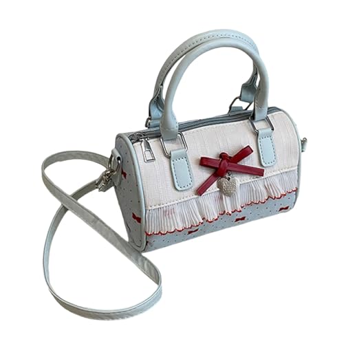 Fahoujs Mode Dot Umhängetasche Mit Bögen Dekore Leichte PU Crossbody Taschen Abend Geldbeutel Essentielle Gegenstände Handtasche PU Handtasche von Fahoujs