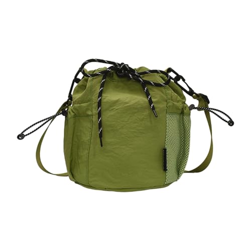 Fahoujs Mode Eimer Umhängetasche Weicher Nylon Stoff Crossbody Taschen Mehrzwecke Carryall Trendy 2025 Accessoire Friendly Nylon Umhängetasche von Fahoujs