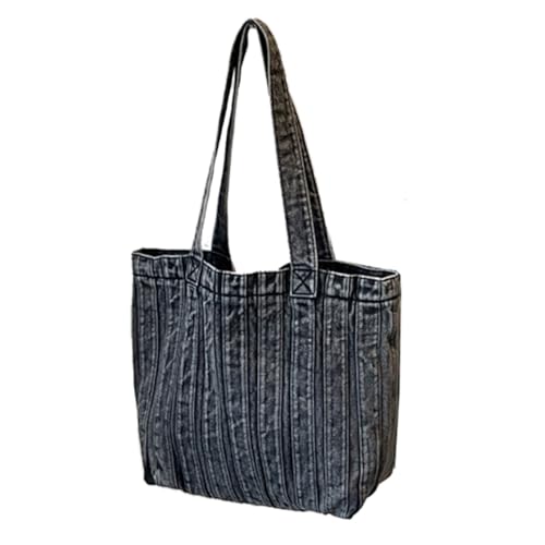 Fahoujs Mode Gewaschene Jeans Unterarmtasche Geräumige Handtasche Großkapazitäts Umhängetasche Für Den Täglichen Gebrauch Frauen Räumlich Carryall von Fahoujs