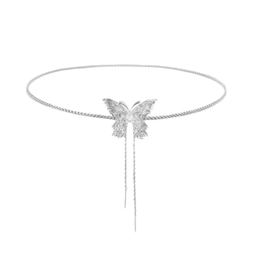 Fahoujs Mode Koreanische Stile Schmetterling Quasten Halskette Mit Auszug Designs Dekoration Für Freizeit Und Party Party Accessoire Halskette von Fahoujs