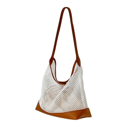 Fahoujs Mode Schultertasche Große Kapazität Hohlauslöschte Muster Leichte Handtasche Unterarmtasche Für Den Täglichen Gebrauch Office Hohlauslöschte Achselhalterung von Fahoujs