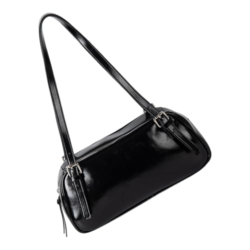 Fahoujs Moderne PU Geldbörse Hochglanz Finishhand Handtasche Stylische Umhängetaschen Große Kapazität Unterarm Pendlertasche Für Mode Frauen Hochglanzumbeltasche von Fahoujs