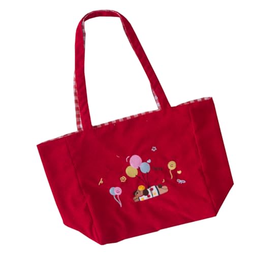 Fahoujs Modische Stickbeutel Mit Großer Kapazität Stickerei Praxis Cord Handtasche Für Die Arbeitsschule Und Reisen Leicht Zu Tragen Stilvolle Schultasche von Fahoujs