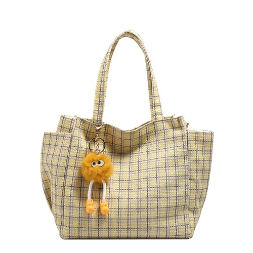 MultipurpoSeshoulder Tasche Leinwand Handtasche Große Kapazität Lunchbeutel Vielseitige Handtaschen Für Arbeitsschule Und Reisen von Fahoujs