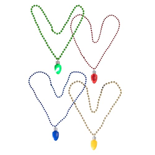 Fahoujs Plastikperlenkette Weihnachtsdekorationen Blau Hängende LED Anhängerkette Dekore Für Innen Freien Festliche Veranstaltung Plastik Weihnachtslicht Halskette von Fahoujs