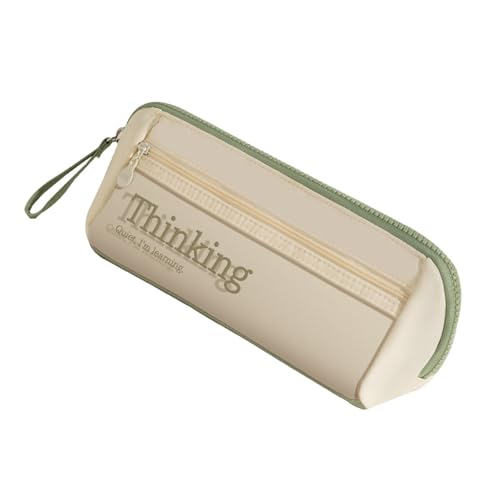 Fahoujs Praktische Stiftbeutel Clear Pen Case Große Kapazität Bleistiftbeutel Ästhetische Bleistiftkoffer Make Up Tasche Schulbüro Liefert Große Kapazität Stiftkoffer Klar von Fahoujs