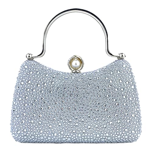 Fahoujs Raffinierte Party Handtasche Abendtasche Mit Strassdetails Geräumige Crossbody Taschen Schultertasche Für Damenabendtasche von Fahoujs