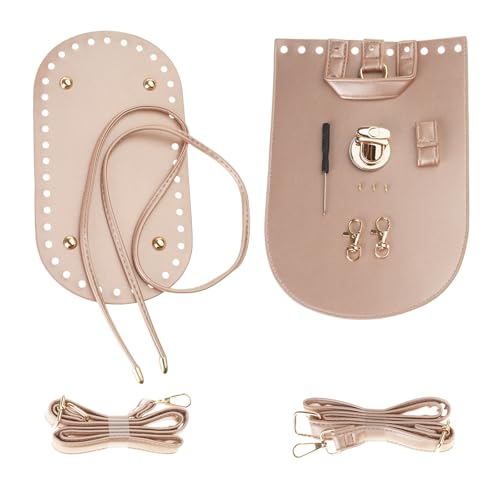 Fahoujs Rucksacknähte Bastel Set PU Leder Beutel Basis Und Bedeckt Ein Verstellbares Riemen Für Häkeln Geldbörse Zubehör Handgefertigte Häkelbeutelversorgungen von Fahoujs