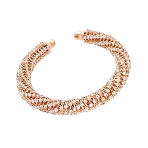Fahoujs Sparkly Fadenmanschettenarmband Mit Einstellbarem Offenem Circlet Design Metallschmuck Für Tägliche Verschleiß Leichtgewichte Offenes Manschettarmband von Fahoujs