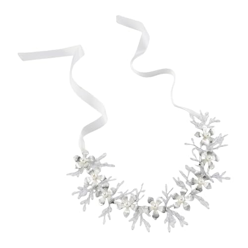 Fahoujs Sprudeln Hochzeit Stirnband Imitation Perlen Kopfkette Haarschmuck Perlen Kopfstück Für Modeschmucksammler von Fahoujs