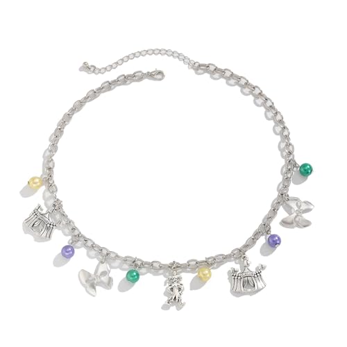 Fahoujs Stylische Metallmaske Anhänger Halskette Mode Schmuck Trendy Party Halskette Modezubehör Für Männer Und Frauen Einzigartiger Maske Halsschmuck Vorhanden von Fahoujs