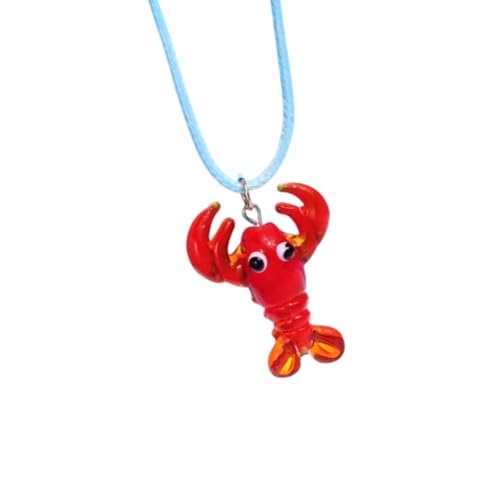 Fahoujs Stylish Seil Halskette Fisch Form Glasur Pendell von Fahoujs