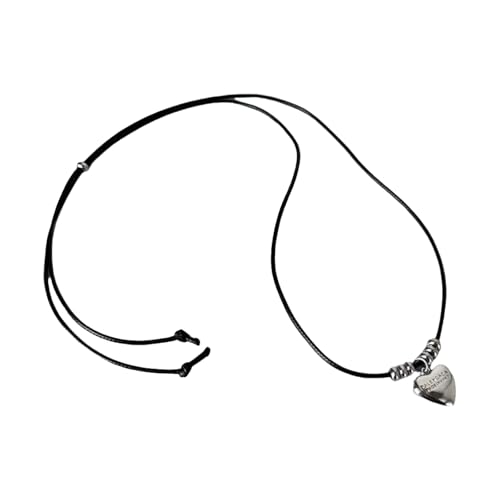Fahoujs Trendy Letter Heart Anhänger Halskette Robuste Kabelschnur String Mode Schmuck Accessoire Für Männer Und Frauen Freizeitkleidung Fahoujs Trendy Letter Heart Anhänger Halskette Robuste Kabelschnur String Mode Schmuck Accessoire Für Männer Und Frauen Freizeitkleidung von Fahoujs