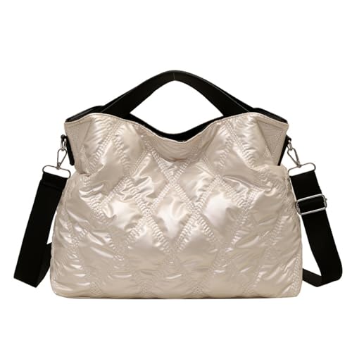 Fahoujs Unqueden Genähte Gitter Design Ening Bag Wear Resistant Nylon Leichte Struktur Multi Funktionaler Speicher Essentielles Stilvolles Pendelreisen Reisetaschen von Fahoujs