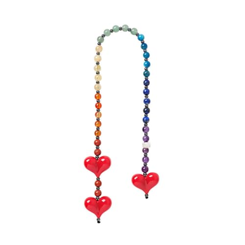 Fahoujs Vielseitiger Herzanhänger Mit Verstellbarem Riemen Mit Stilvollem Herzgemusterten Hängen Ornament Accessoire Für Den Täglichen Gebrauch von Fahoujs