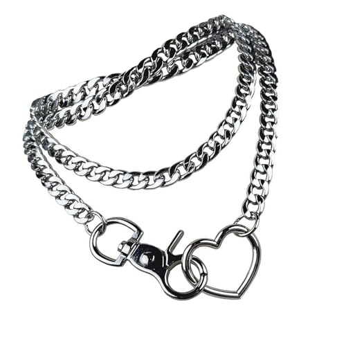 Fahoujs Zeitgenössische Multi Layer Y Halskette Trendy Multi Layered Cuban Chain Halskette Schmuck Für Mode Forward Women Streetwear Accessoire von Fahoujs