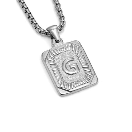 Fashion Edelstahl Halskette Mit Briefkartenanhänger Unisex Anhänger Halskette Geeignet Für Liebhaber Fügen Sie Charme Einstellbare Kette Hinzu von Fahoujs