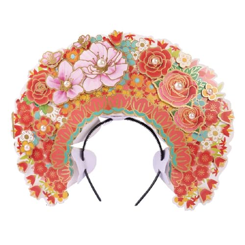 Festival Flower Headwear Set Verstellbares Haar Hoop Multikolored Stirnbänder Elastisch Für Partys Und Hochzeitsfeierlichkeiten von Fahoujs
