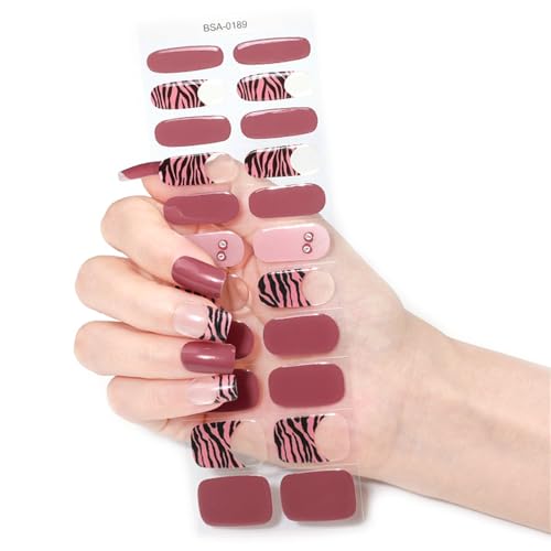 Französische Gels Nägel Aufkleber Nägel Polnische Streifen Maniküren Aufkleber Gele Wraps Mode Strips Französische Kunstpolitur Wraps Für Frauen Mädchen von Fahoujs