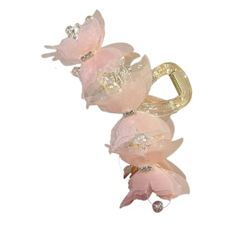 Frühlingshaarklauennetz Schmetterlingshaarklauen Clip Für Frauen Schöne Nicht Slip Haar Bananenclip Für Pferdeschwanz Haarstyling Werkzeug von Fahoujs