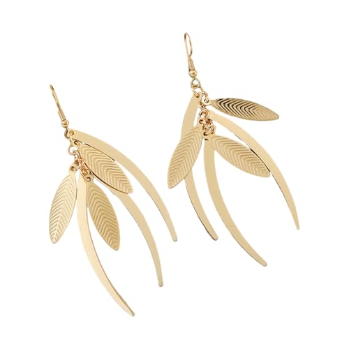 Geometrische Edelstahl Ohrringe Für Frauen Leicht Und Allergie Resistentes Ohrhänger Mode Schmuck Künstlerische Designohrringe von Fahoujs