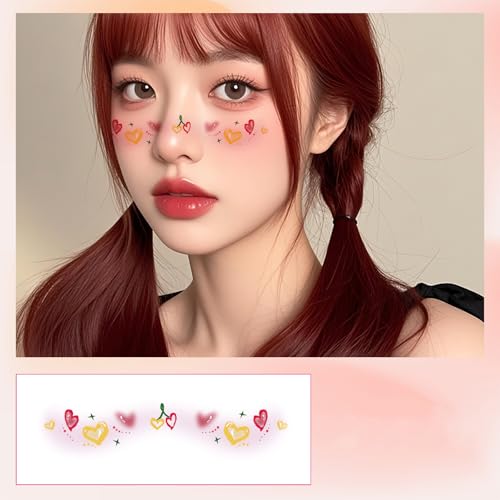 Gesicht Make Up Temporär Tätowierte Musik Notiz Aufkleber Gefälschte Aufkleber Für Musikfestival Make Up Raves Temporäres Tätowiert Für Frauen von Fahoujs