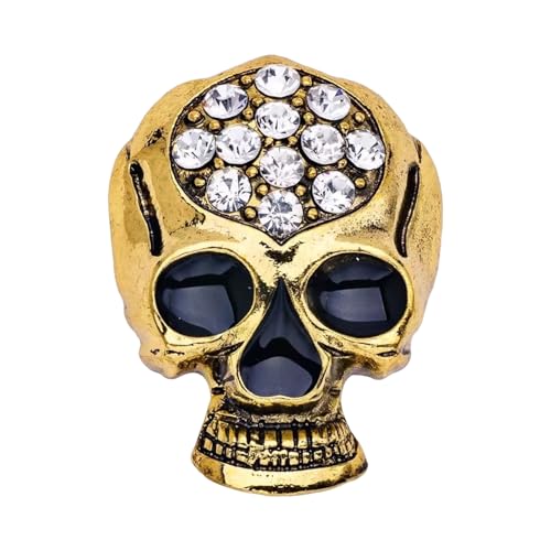Gothic Skull Brosche Für Frauen Elegantes Legierungsschmuck Vintage Design Secure Clasp Einzigartige Accessoire Party Accessoire Brosche von Fahoujs