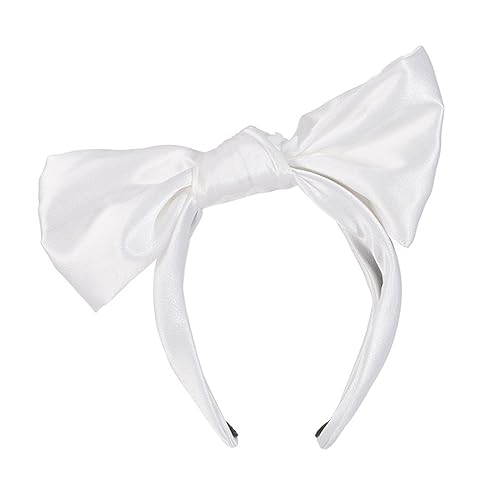 Haarband mit großer Schleife für Damen und Mädchen, modisches Satin-Haarband für Weihnachten, Party, schöner Kopfschmuck für Erwachsene und Kinder, lustiger Kopfschmuck, Haarschmuck von Fahoujs