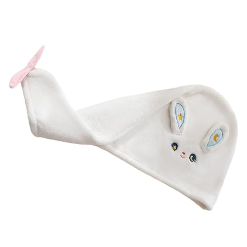 Haarhandtuch Wickel Cartoon Kaninchen Haar Trocknungstücher Haar Turban Handtuch Absorbierende Turban Trockene Haarkappen Mit Cartoon Kaninchen Haar Handtuch Wickel Haar Trocknungstücher Haar von Fahoujs