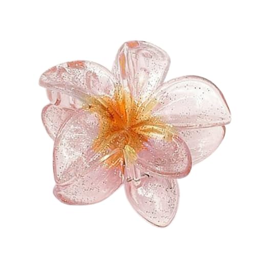 Haarklammern für Mädchen, transparent, Blume, Haifischclip, Kieferklemme, rutschfest, Haarspangen, Haarschmuck, Blume, Haarschmuck, Haarspange von Fahoujs