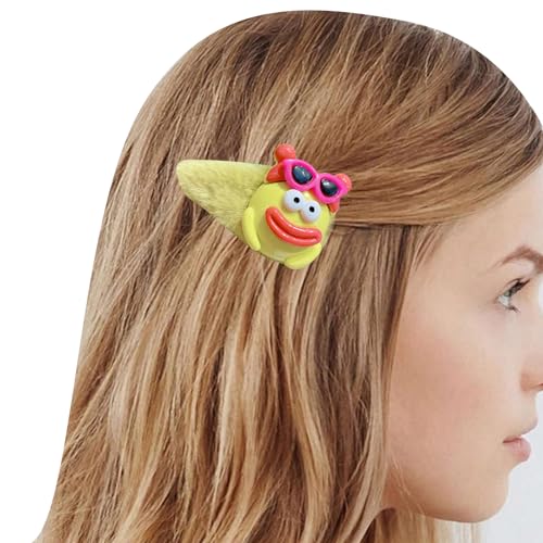 Haarspange für Mädchen, lustige Haarspange, Y2K, bezaubernder Kopfschmuck, Haarschmuck, Clown-Cartoon-Clip, Haarnadel, niedliche Haarspangen von Fahoujs