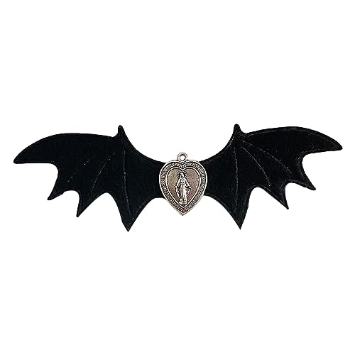 Haarspangen für Mädchen, Gothic, Halloween, Cosplay, Teufelsflügel, Kopfbedeckung, Punk, Haarschmuck, einzigartige schwarze Kopfbedeckung, Halloween-Haarschmuck für Kinder von Fahoujs