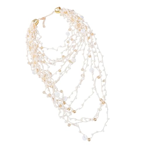 Handgefertigte Perlen Halskette Benutzerfreundlicher Leichtmetallschmuck Leichte Perlen Neckkette Für Alltägliche Kleidung & Partys Legierungsschmuck Für Frauen Handgefertigte Perlen Halskette Benutzerfreundlicher Leichtmetallschmuck Leichte Perlen Neckkette Für Alltägliche Kleidung & Partys Legierungsschmuck Für Frauen von Fahoujs