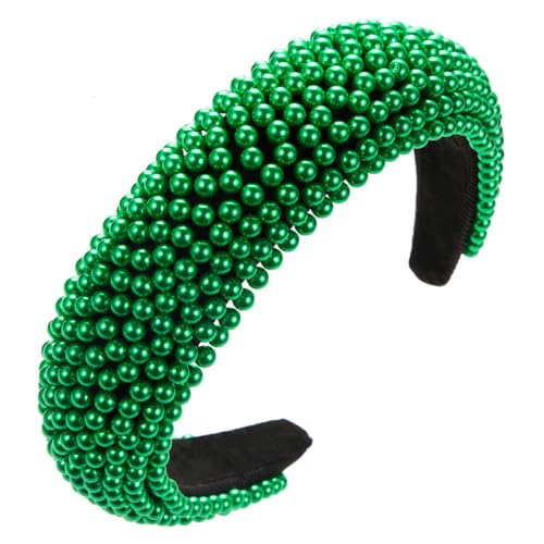 Handgefertigtes Stirnband, festlich, barocke Perlen, Haarband, Schwamm, Kopfbedeckung, Totenkopf-Top, Haarreif, Patrick's Day, Schmuck, festliche Party-Kopfbedeckung von Fahoujs