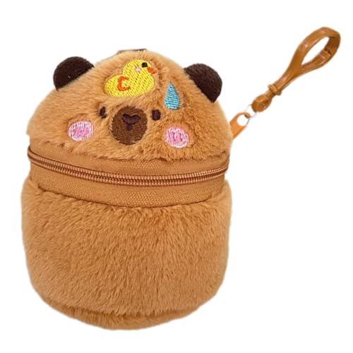 Kopfhörerspeicherbeutel Für Mädchen Wechsel Geldbeutel Anhänger Cartoon Animal Box Schöne Capybara Plüsch Münze von Fahoujs