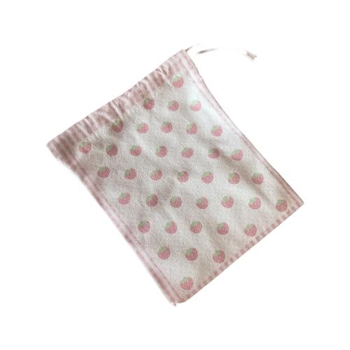 Kordelbeutel Schmuck Musical Notizen Kosmetische Toilettenstader Erdbeer Make Up Kosmetische Lagerbeutel Make Up Musical Notes von Fahoujs