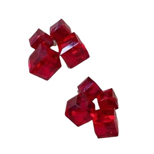 Kristallzucker Würfelohrohrstecker Stereoskopische Quadratische Geometrische Ohrringe Stilvoller Schmuck Für Partys Und Hochzeiten Modeschstene Ohrringe von Fahoujs