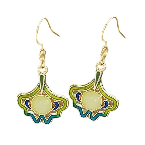 Leichtes Bambus Design Statement Ohrringe Versilberte Ausgefeilte Postfließende Randdetails Für Kostümfeier von Fahoujs