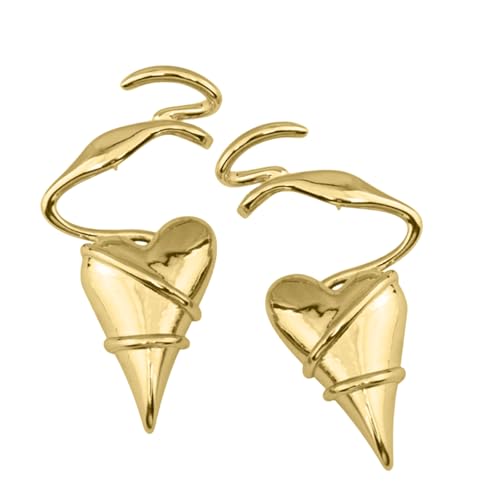 Leichtgewichtige Legierung Herzohrringe Mit Draht Die Gold/Silberton Liebe Persönlichkeit Schmuck Handgefertigtes Geschenkherz Detailliert Detailliert Leichtgewichtige Legierung Herzohrringe Mit Draht Die Gold/Silberton Liebe Persönlichkeit Schmuck Handgefertigtes Geschenkherz Detailliert Detailliert von Fahoujs