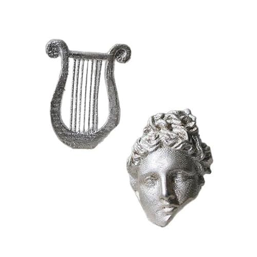 Lyre Ohrringe Ohrstift Pin Fashion Party Legierung Textur Tropfen Für Lässige Oder Formelle Asymmetrische Ohrringe Geeignet von Fahoujs