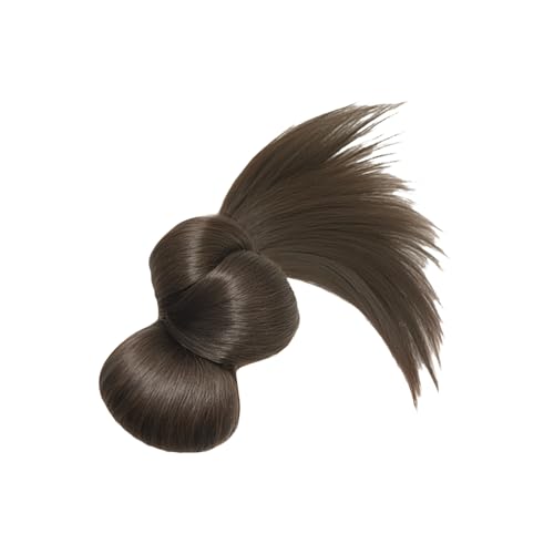 Mädchen Haarstück Haarbrötchen Klauen Haarextensions Foto Requisiten Casual Chignons Pferdeschwanzverlängerungen Cosplay Supplies Clip In Streifen Mit Niedrigem Brötchen Haarstück von Fahoujs