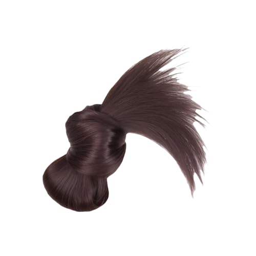 Mädchen Haarstück Haarbrötchen Klauen Haarextensions Foto Requisiten Casual Chignons Pferdeschwanzverlängerungen Cosplay Supplies Clip In Streifen Mit Niedrigem Brötchen Haarstück von Fahoujs