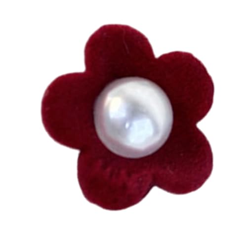 Mädchen Pony Clip Haarnadel Beflockung Mini Kopfschmuck Sommer Haar Kopfbedeckung Blume Beflockung Blume Haarnadel Blume Haarspange von Fahoujs